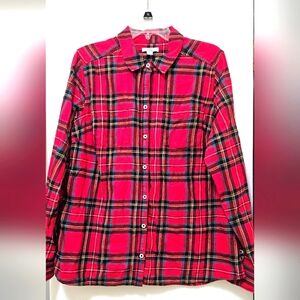 Croft & Barrow Women's Flannel Shirt Size XL